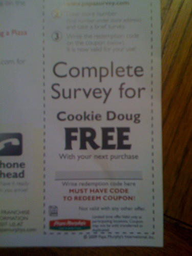 Coupon typo on Flickr by jesman